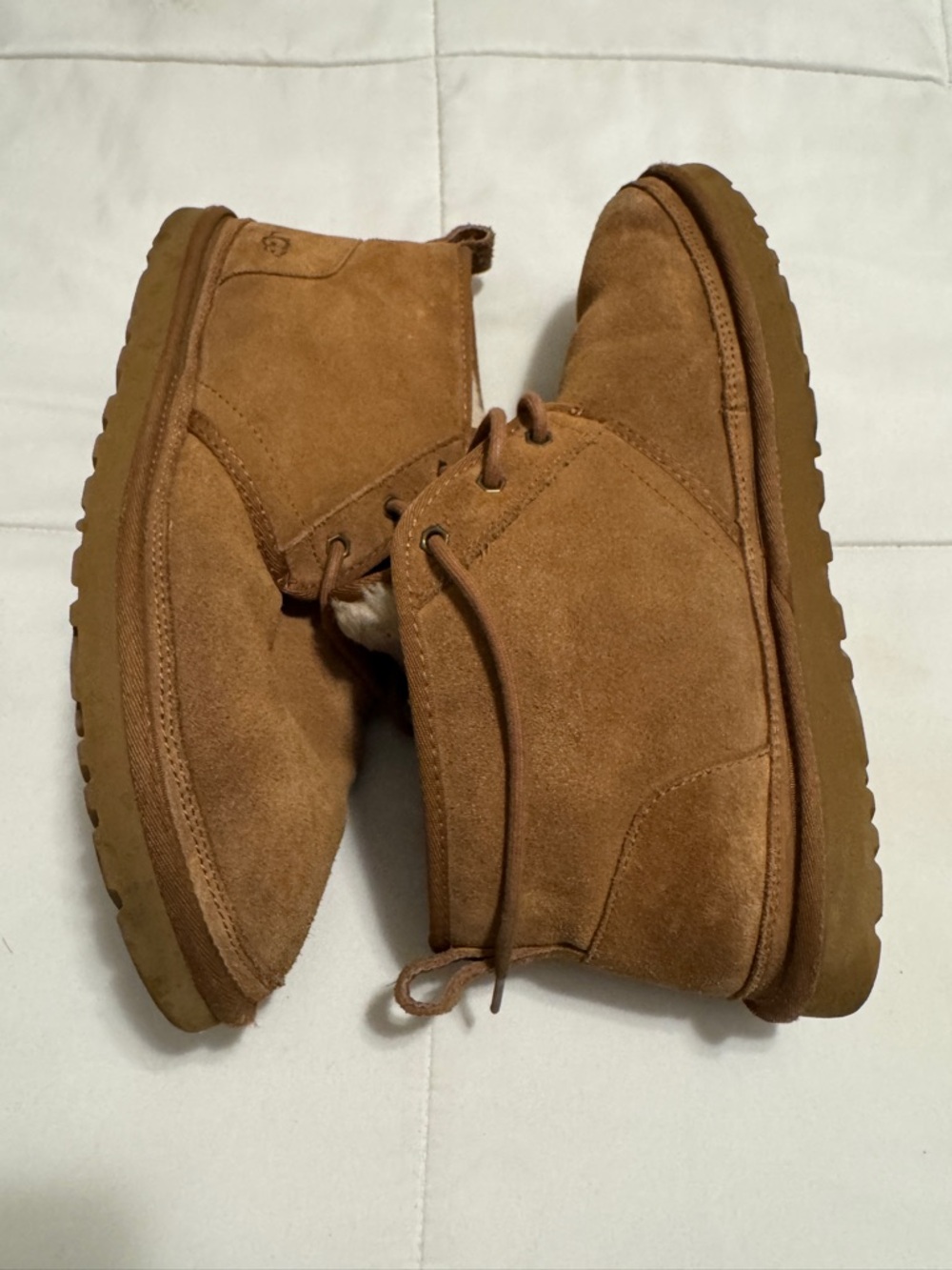 Mens UGG Lace-Up Boots in Chestnut Brown- Size 12